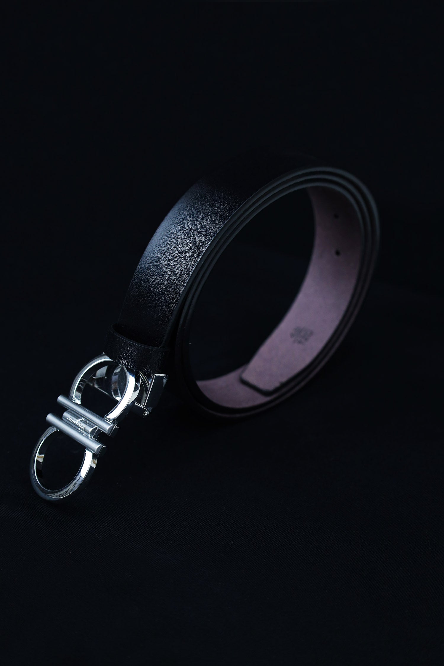 Fergamo Metal Alloy Automatic Buckle Branded Belt