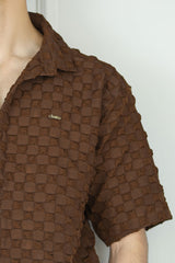 Turbo Puff Structured Pattern Casual Shirt