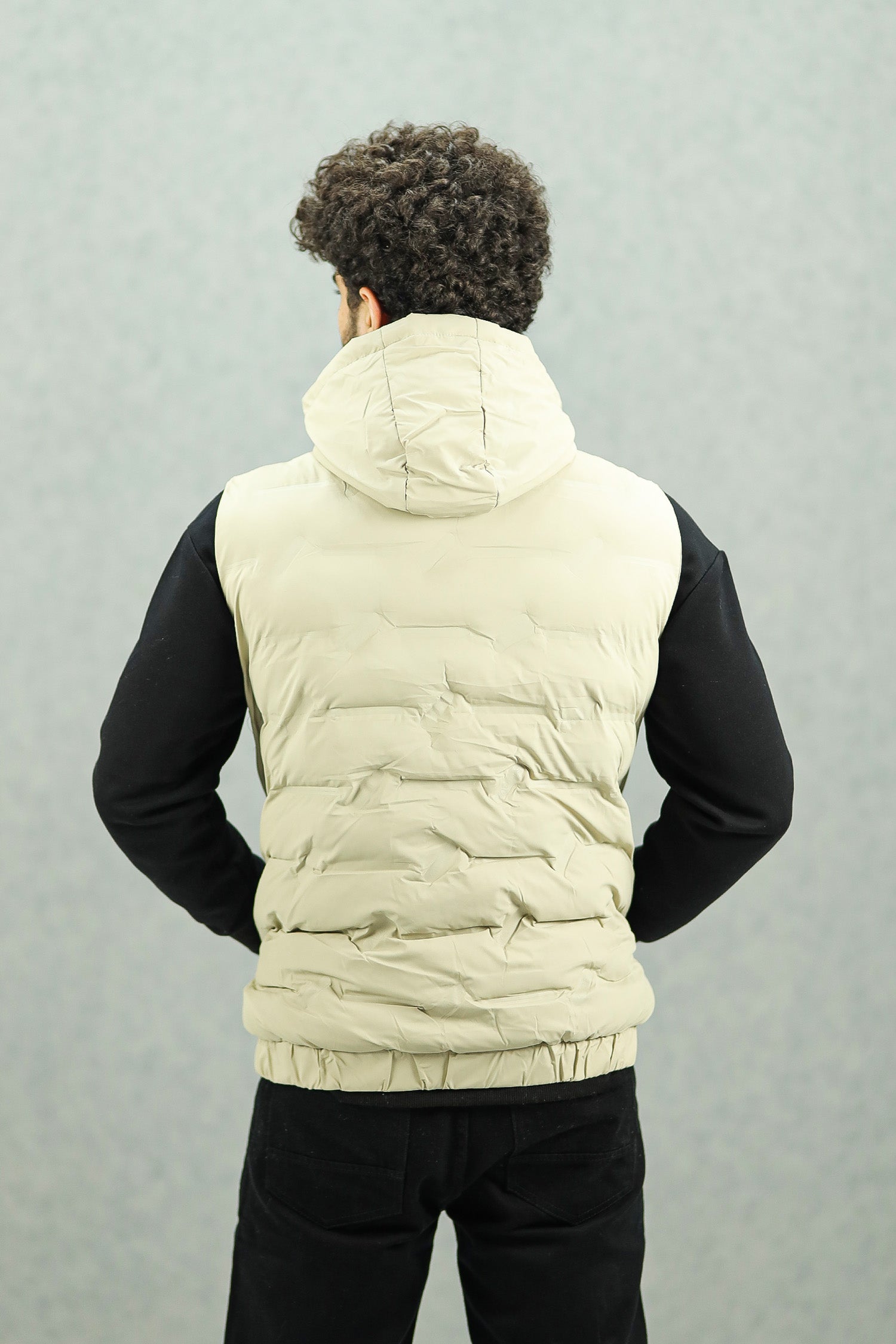 Plain Padded Hood Quilted Imported Men's Gilet