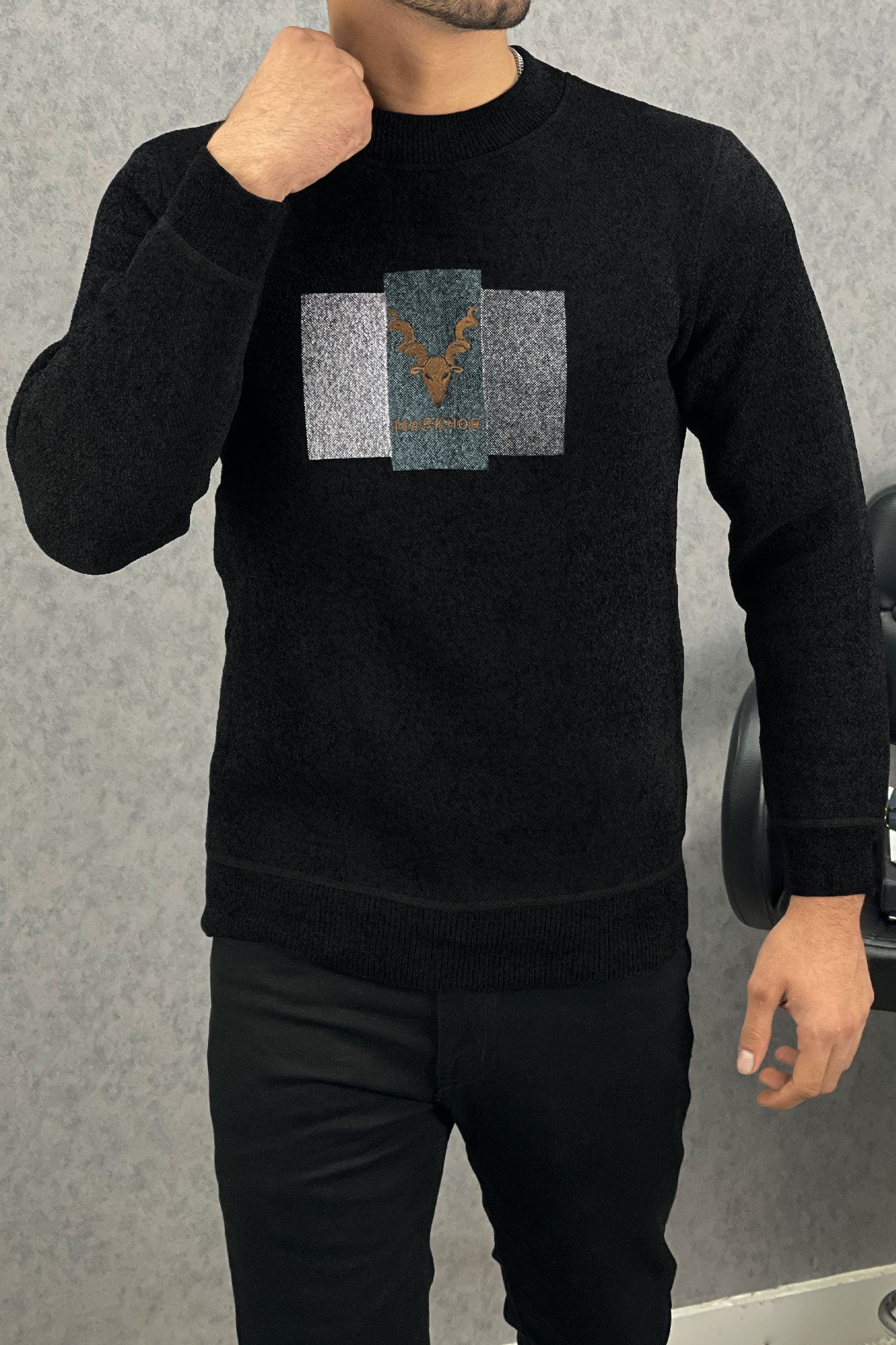 Cozy Up Graphic Round Neck Imported Men's Sweatshirt