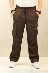 Turbo 6 Pockets Loose Bottom Imported Pk Cotton Baggy Trouser