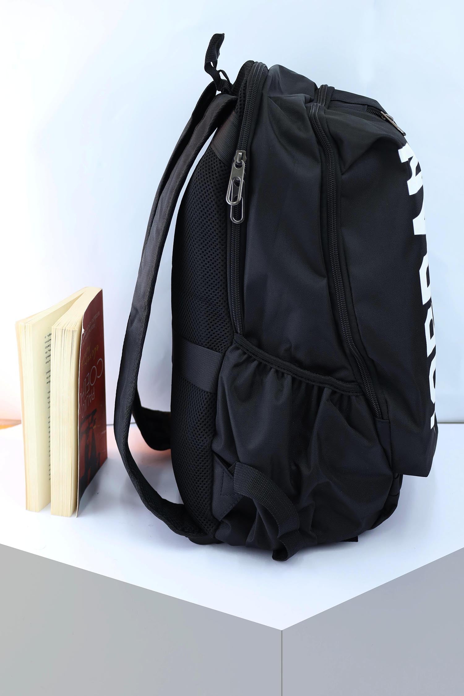 Jrdn Front Logo Backpack In Black