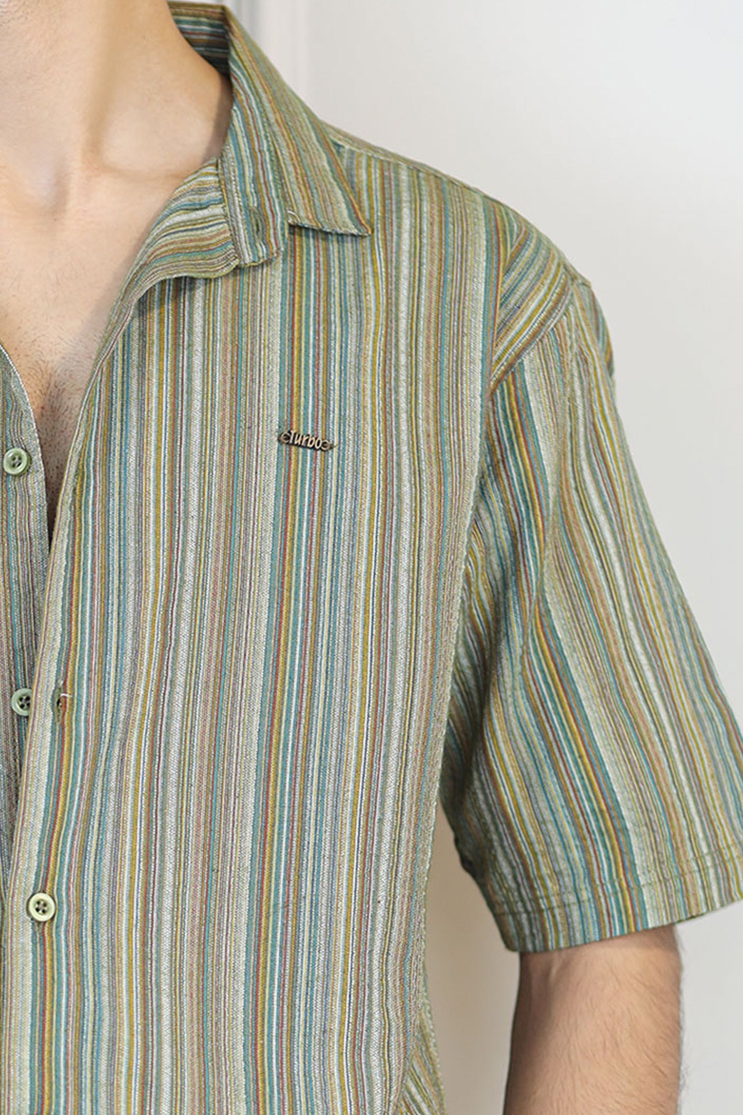 Turbo Spring Edit Textured Casual Shirt