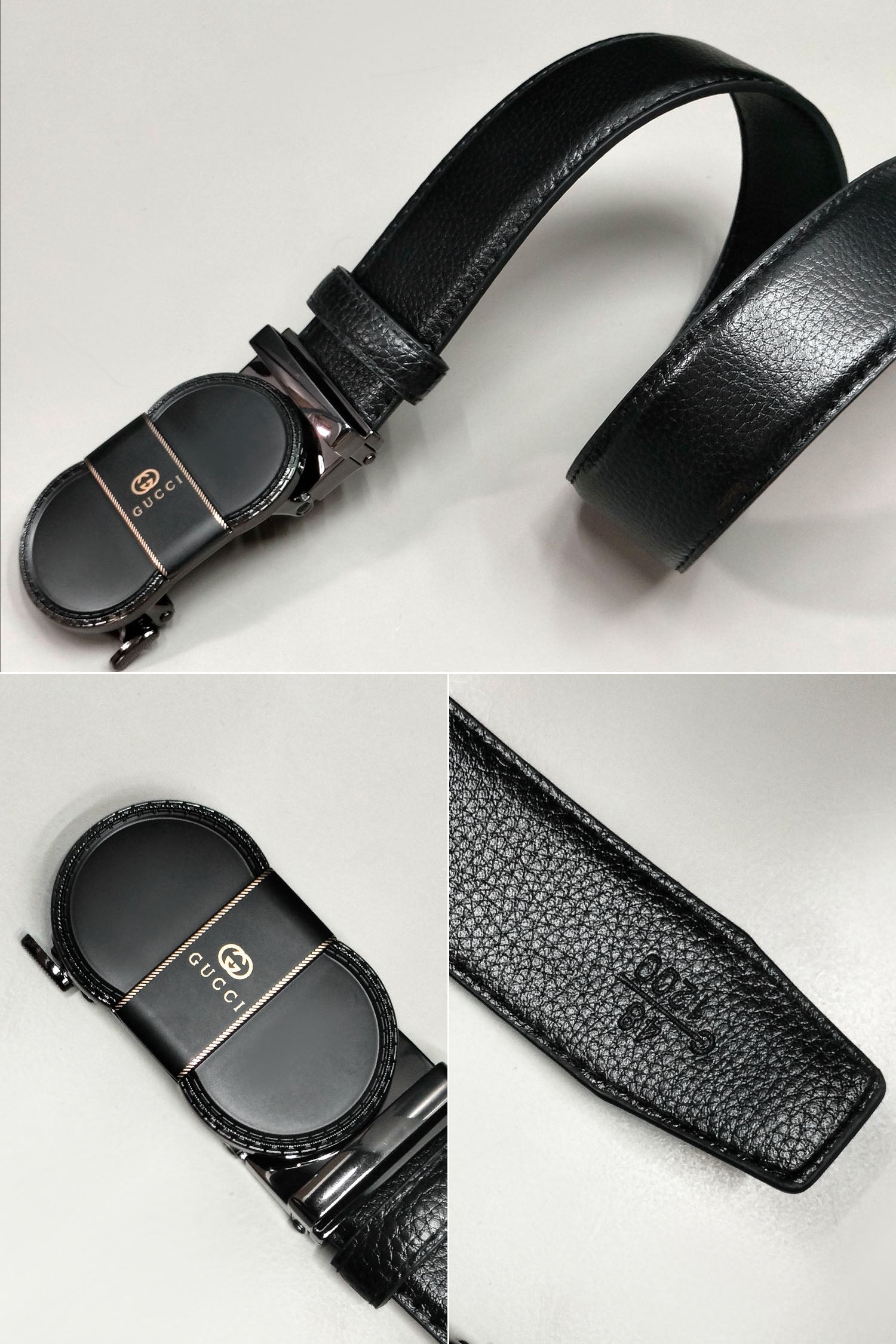 G Metal Alloy Automatic Buckle Branded Belt