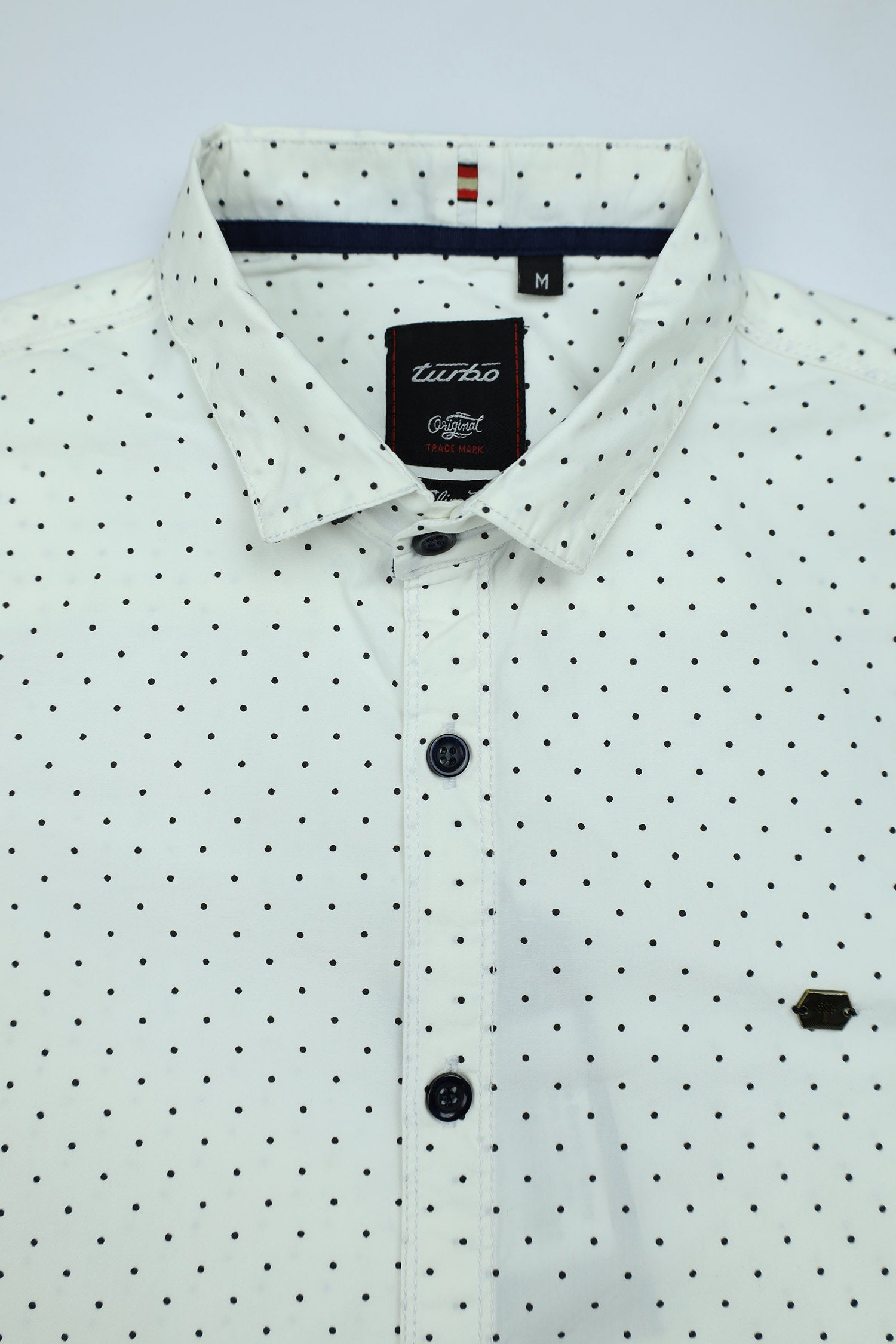 All Over Doted Printed Full Sleeve Casual Shirt