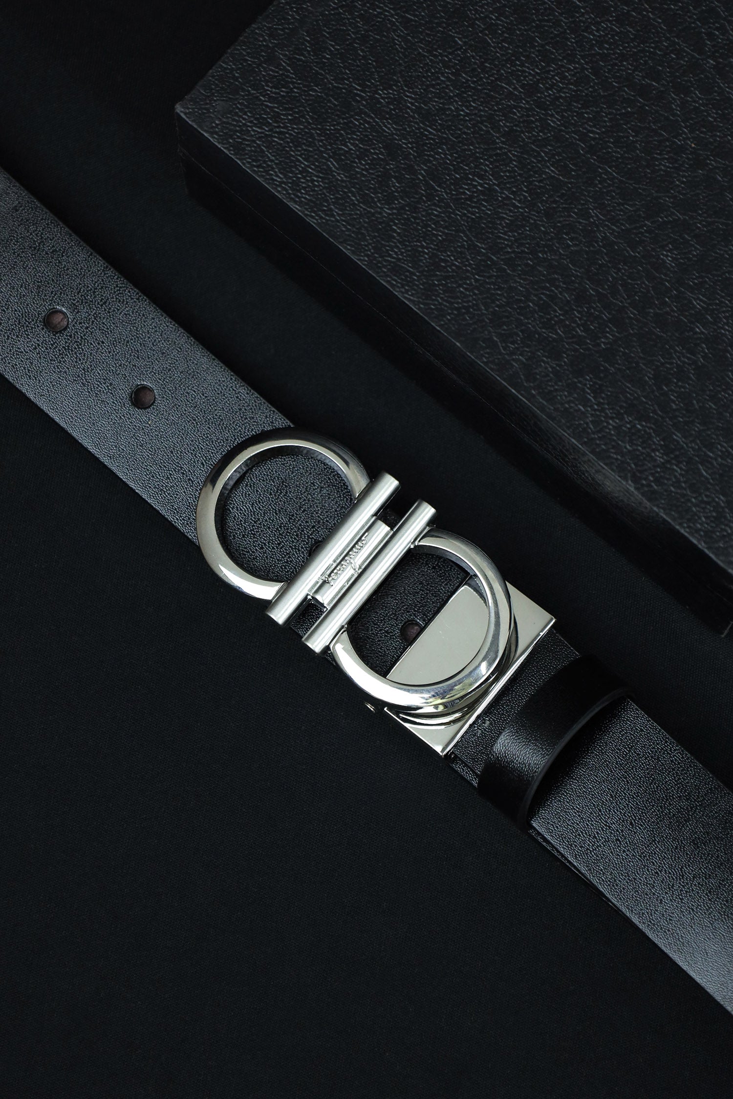 Fergamo Metal Alloy Automatic Buckle Branded Belt