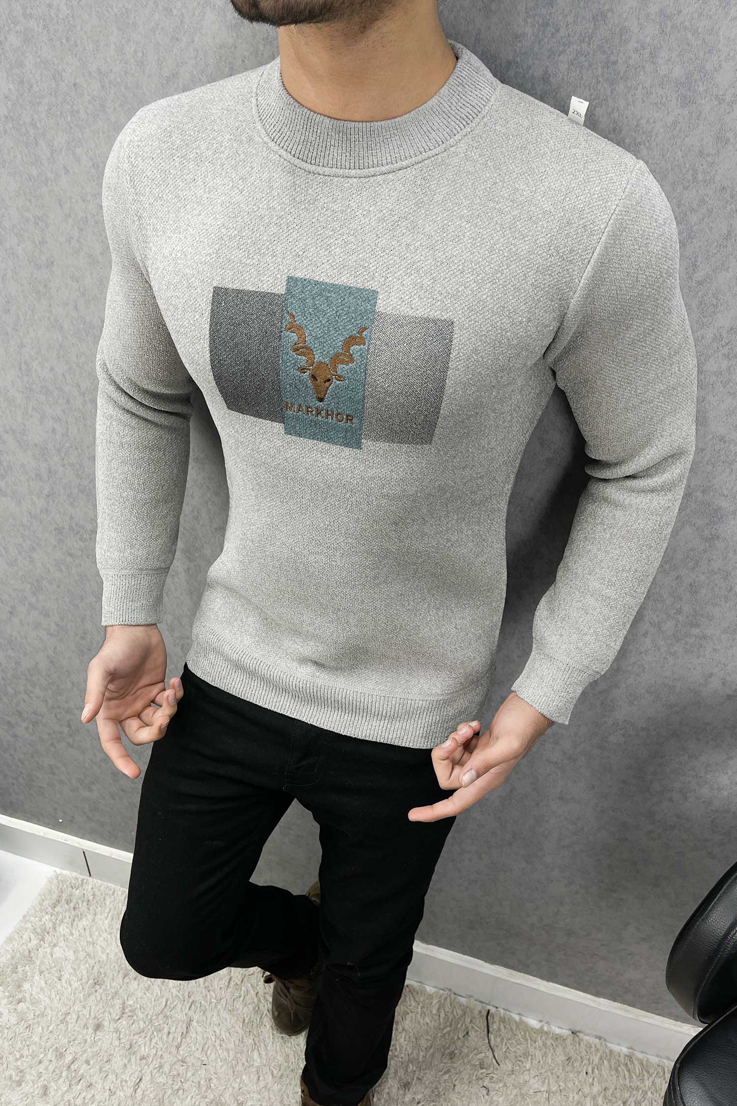 Cozy Up Graphic Round Neck Imported Men's Sweatshirt