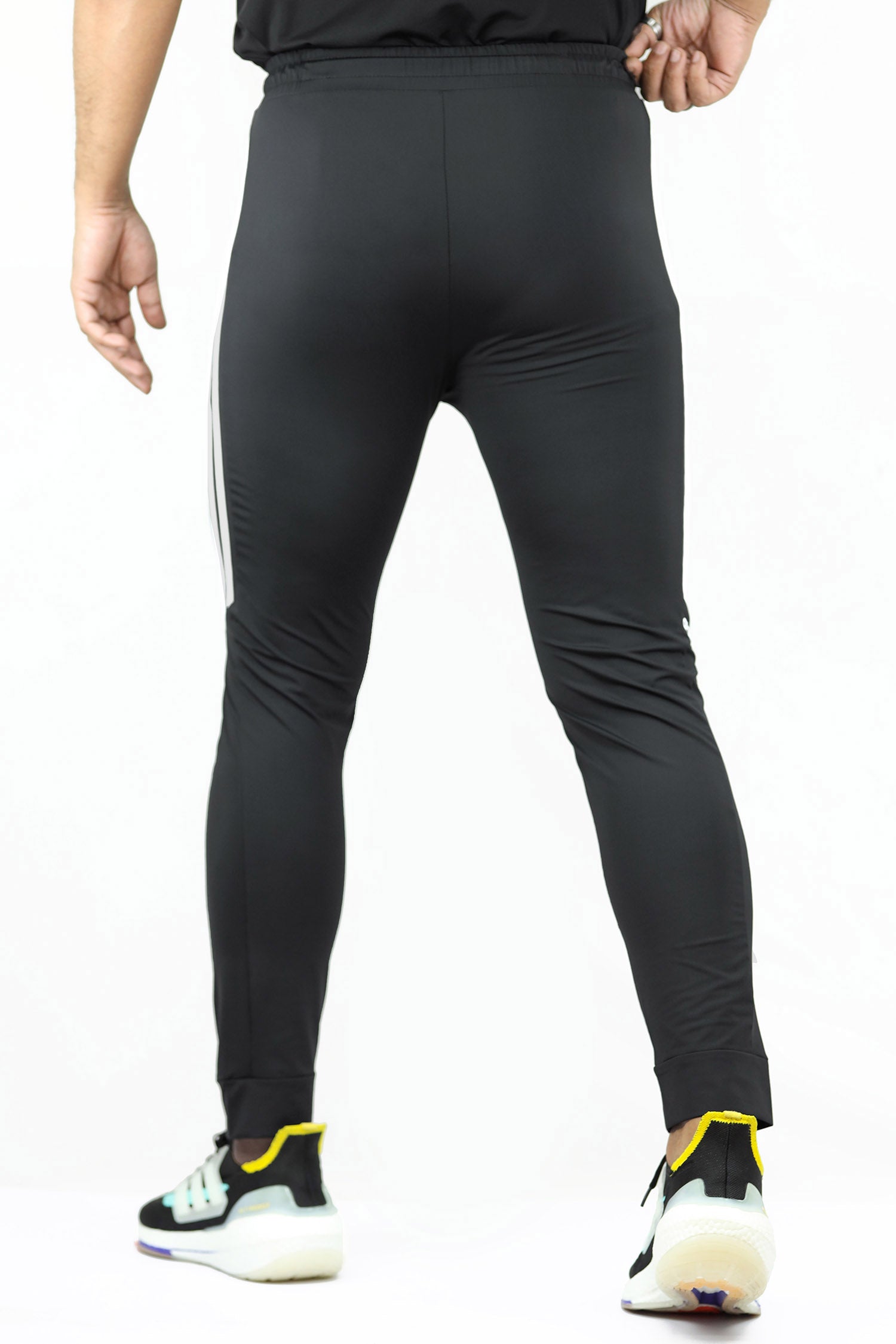 Adds Side Stripes Sportswear Trouser in Black