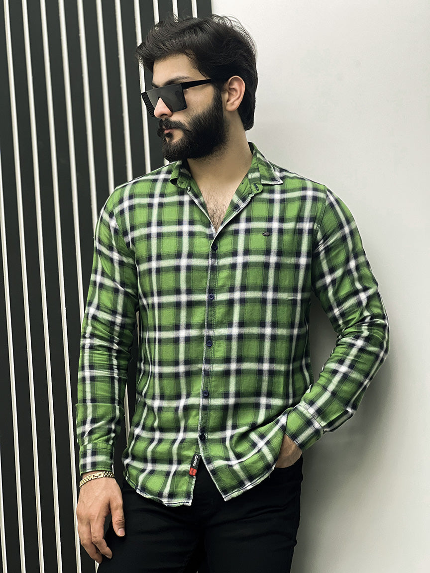 Tartan Check Men Full Sleeve Cotton Shirt