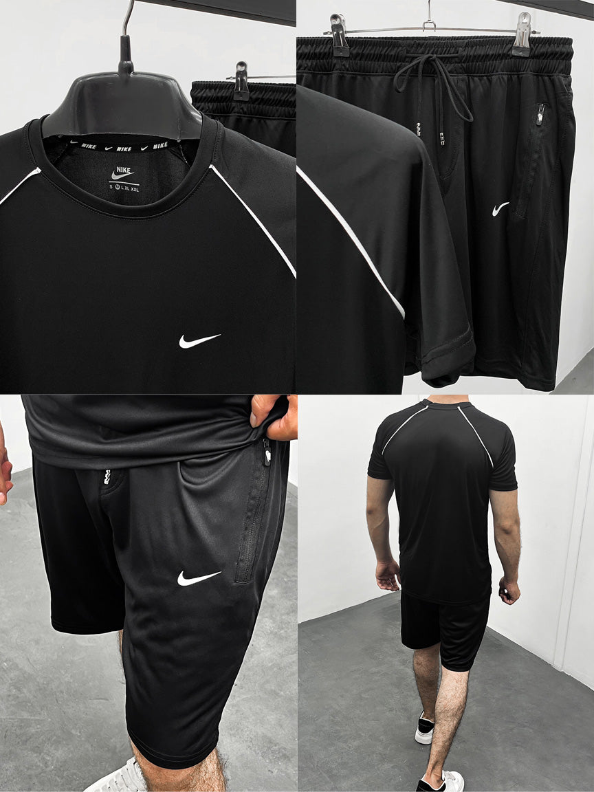 Tracksuit With Reflector Logo In Black