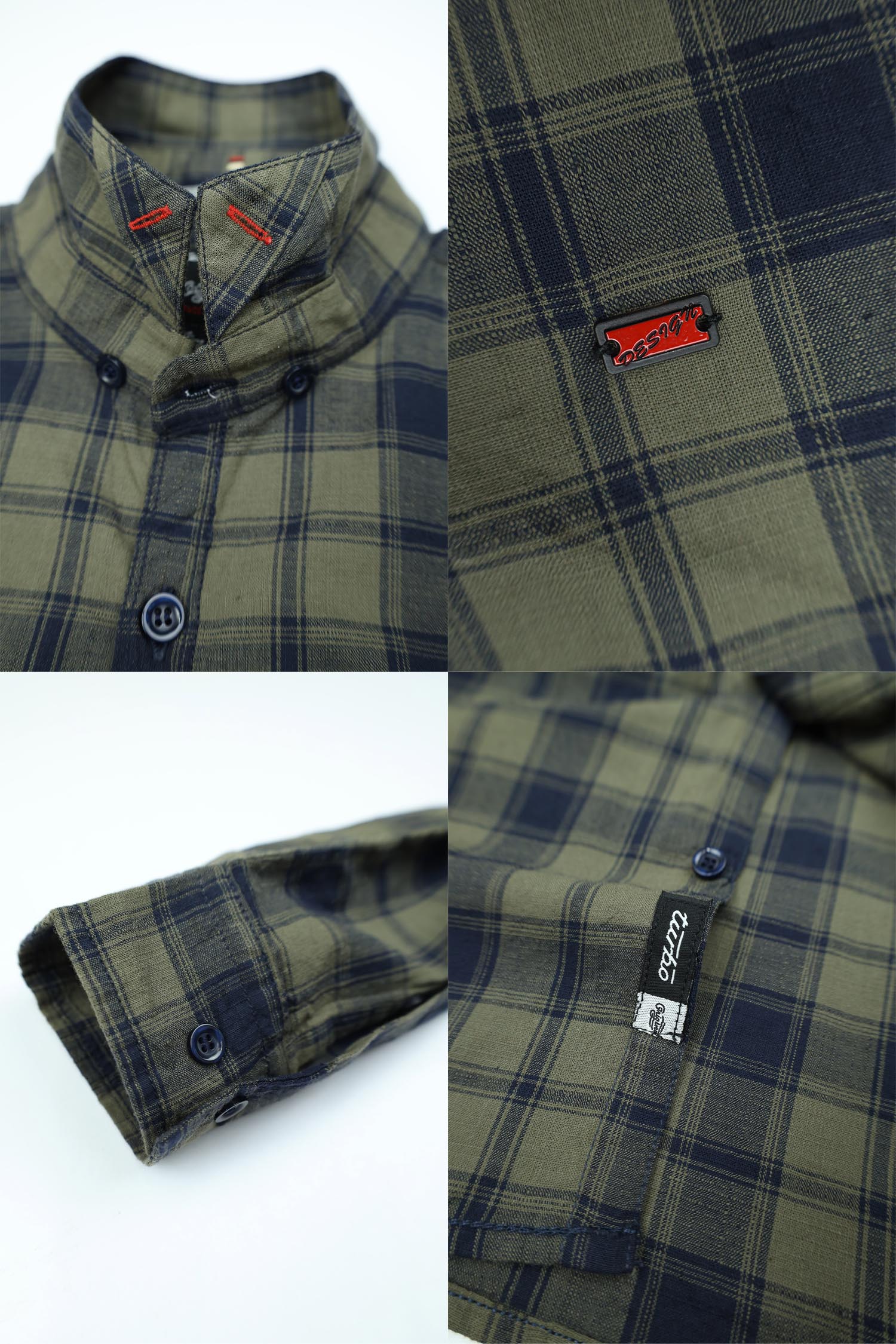 Double Lining Check Style Full Sleeve Casual Shirt