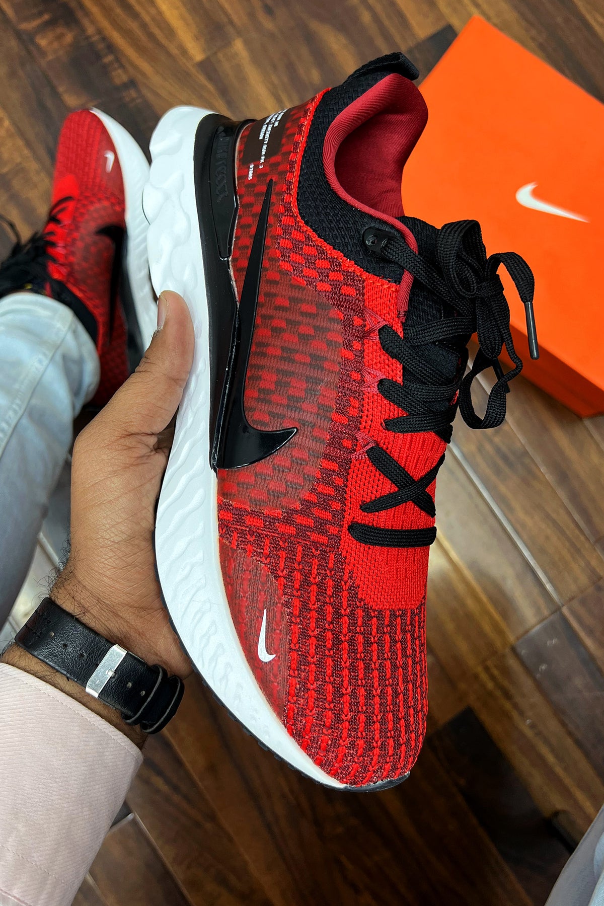 Nke React Infinity Run FK 3 Men Sneakers In Black&Red