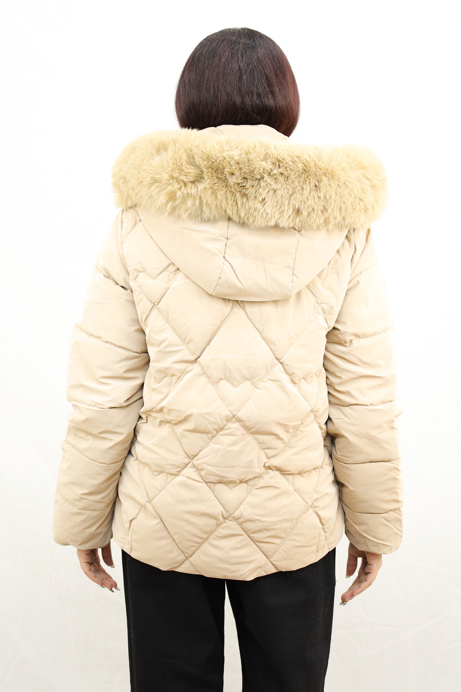 Wind Breaker Diamond Quilted Women Imported Puffer Jacket