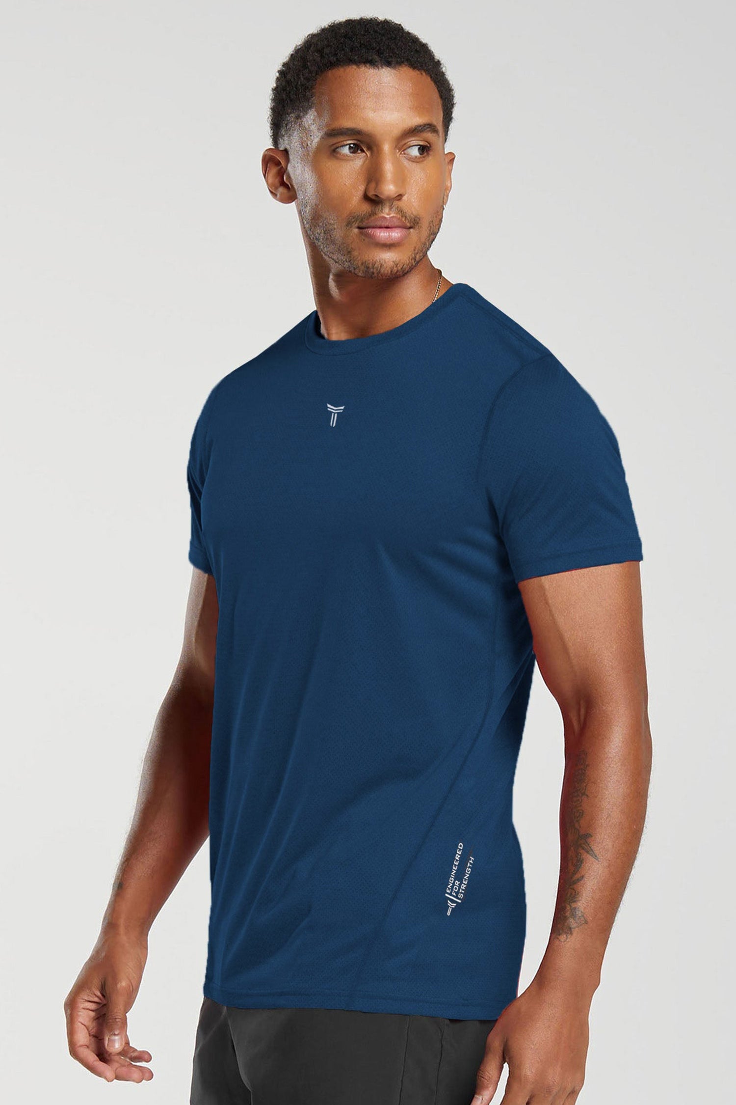 Turbo imp Lightweight comfy dryfit Tee In Navy Blue