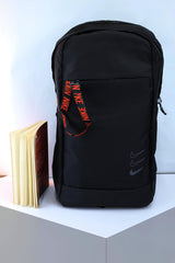 Nke Front  Logo Backpack In Black