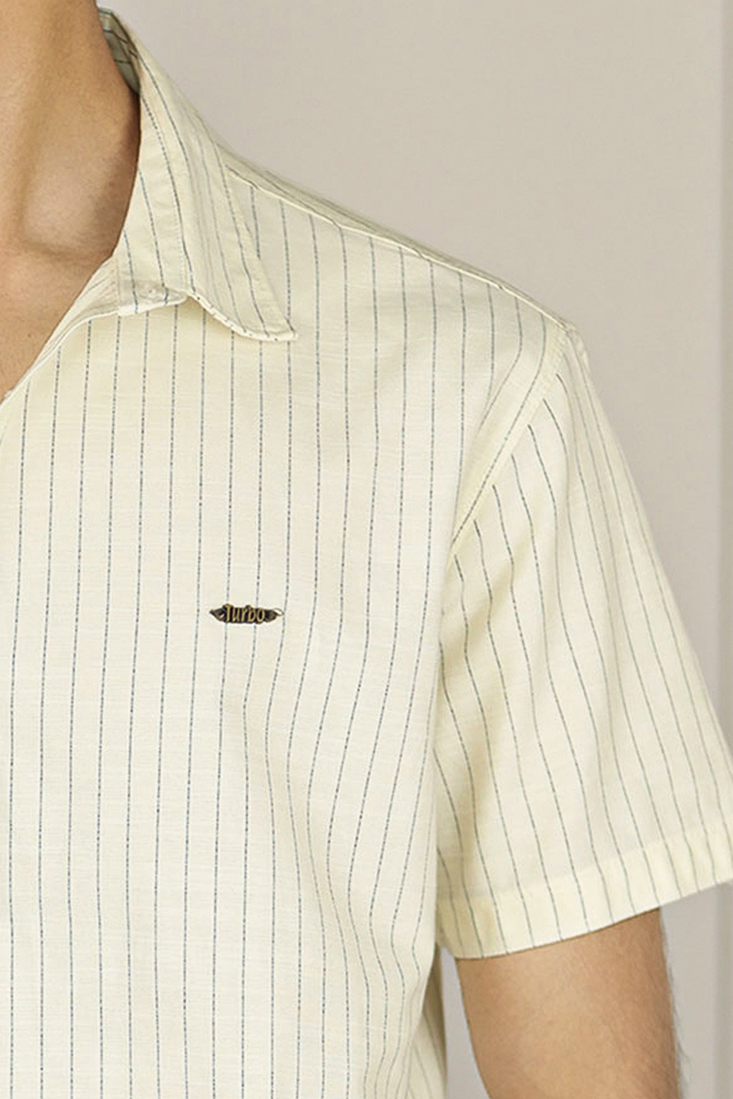Turbo Creamline Striped Comfort Casual Shirt