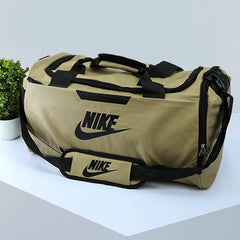 Nke Front & Back Logo Travel Bag In Light Skin