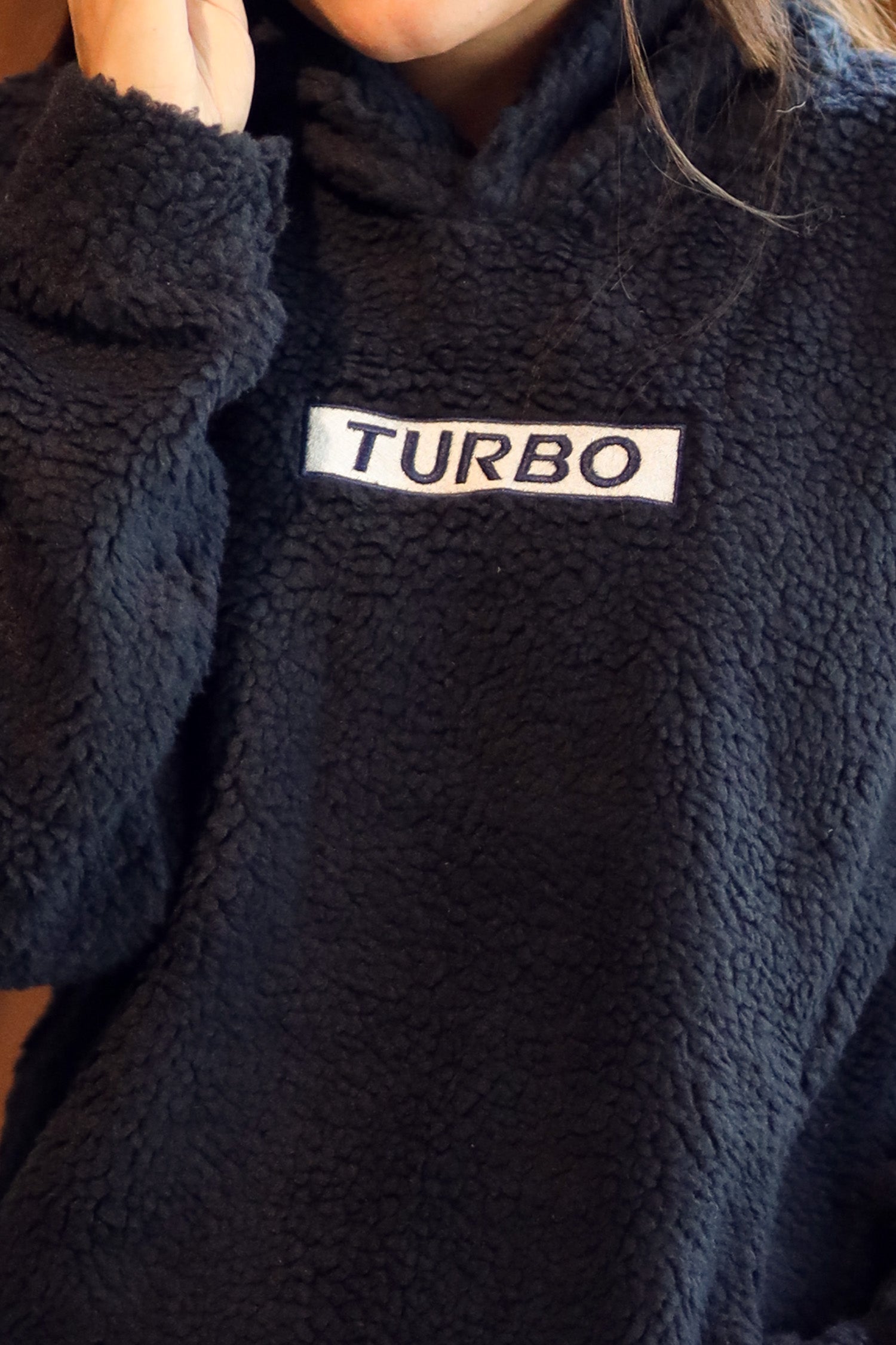 Turbo Cozy Imported Sherpa-Lined Hoodie - Women