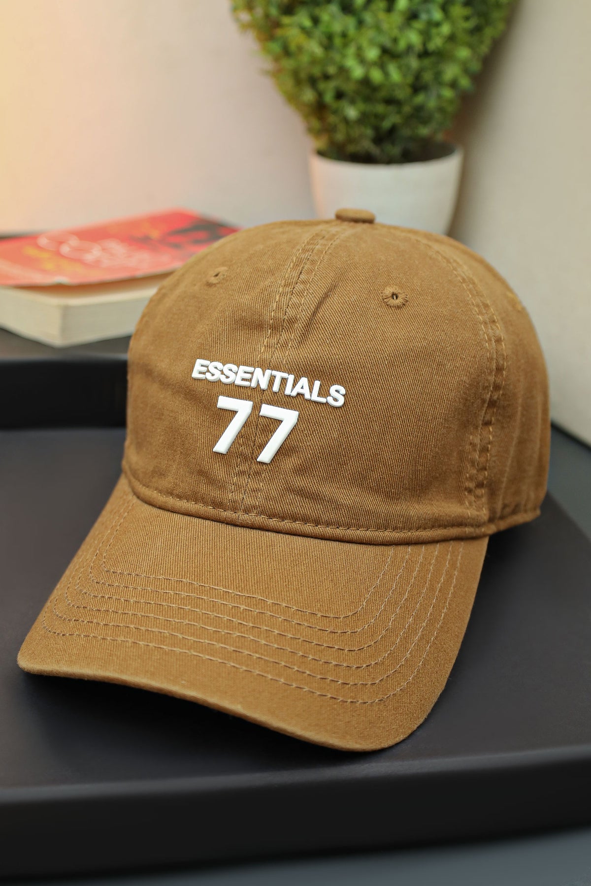 Essn-77 Imp Signature logo Cap In Camel