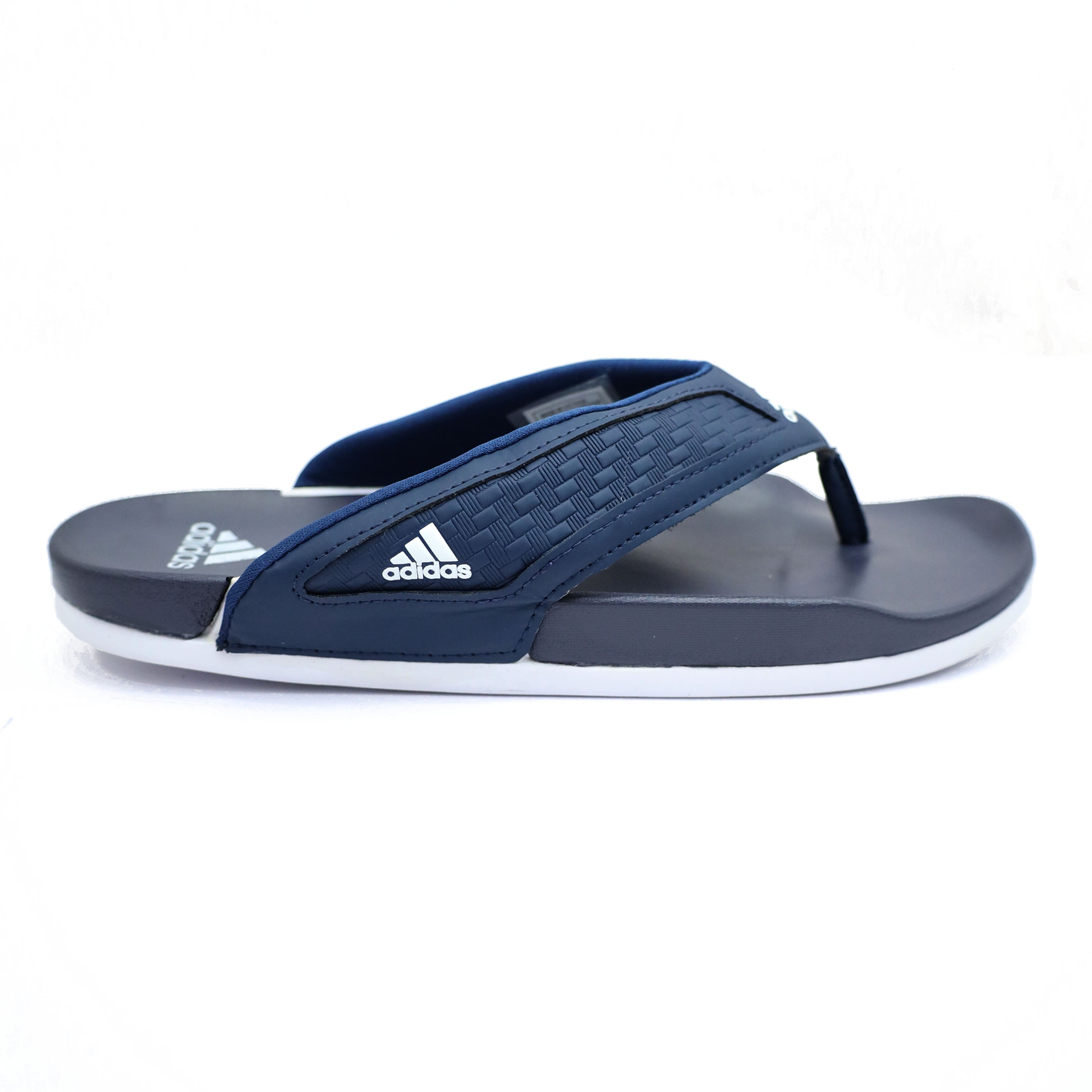 Adds Toe Post Flip Flops in Navy Blue