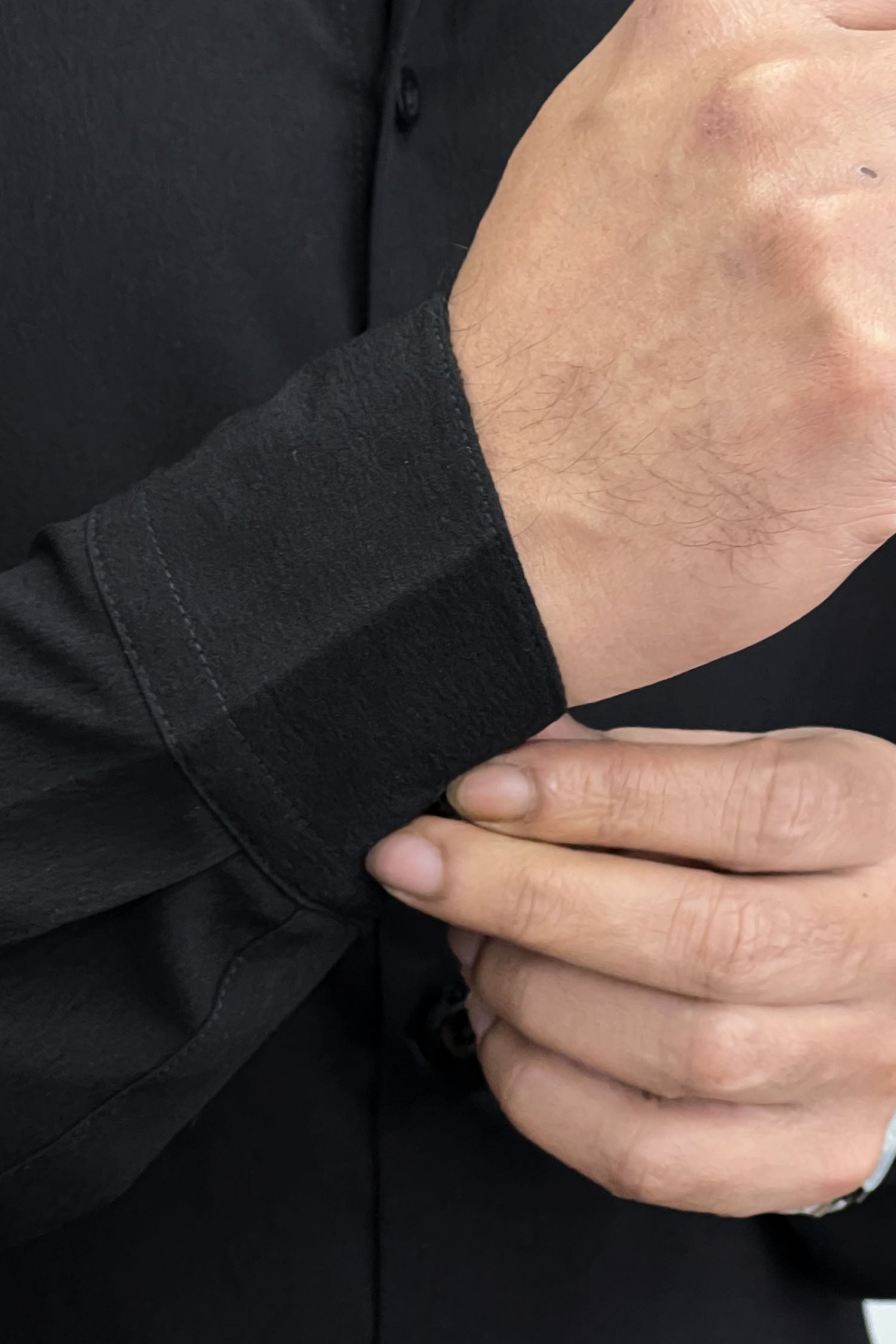 Burby self Texture Men Casual Shirt In Black