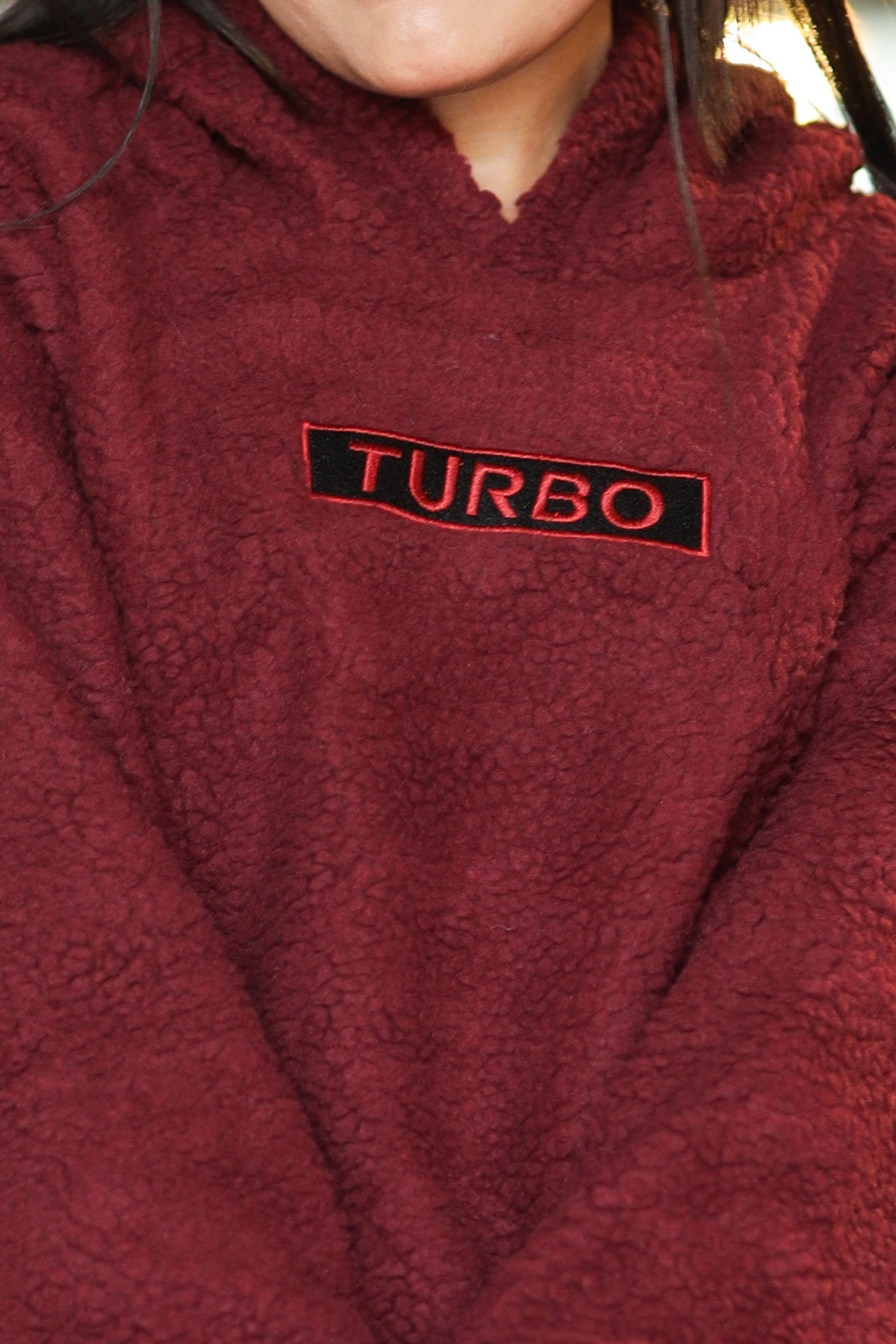 Turbo Cozy Imported Sherpa-Lined Hoodie - Women