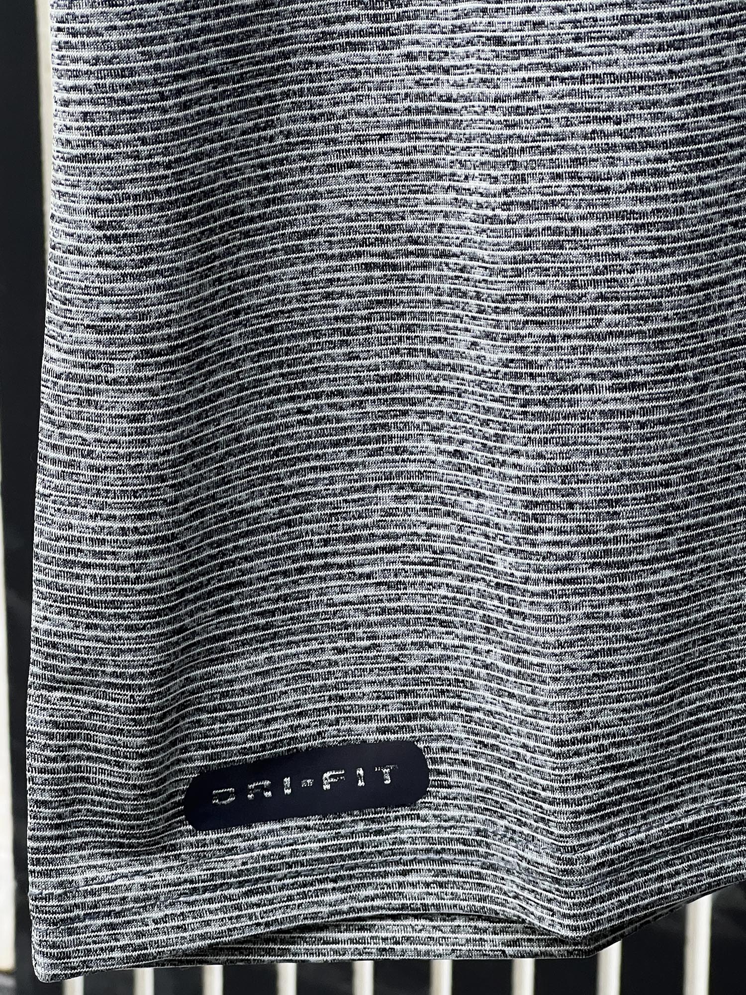 Imported Dry Fit Polo With Reflector Logo In Grey