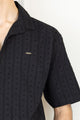 Turbo Puff Clasic Thread Casual Shirt In Black