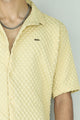 Turbo Popcorn Cuba Waffle Casual Shirt In Lemon