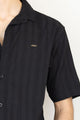 Turbo Endless Cool Embossed Casual Shirt In Black