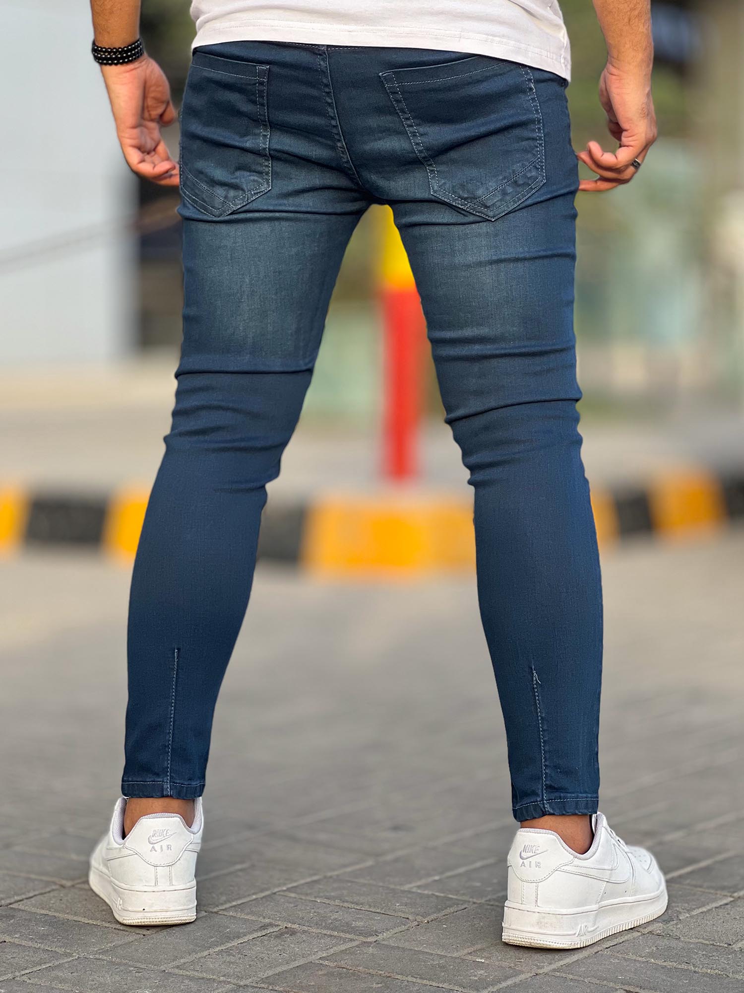 NEW KICK Men's Formal Cotton Pants Tailored Fit Ankle Length Trouser