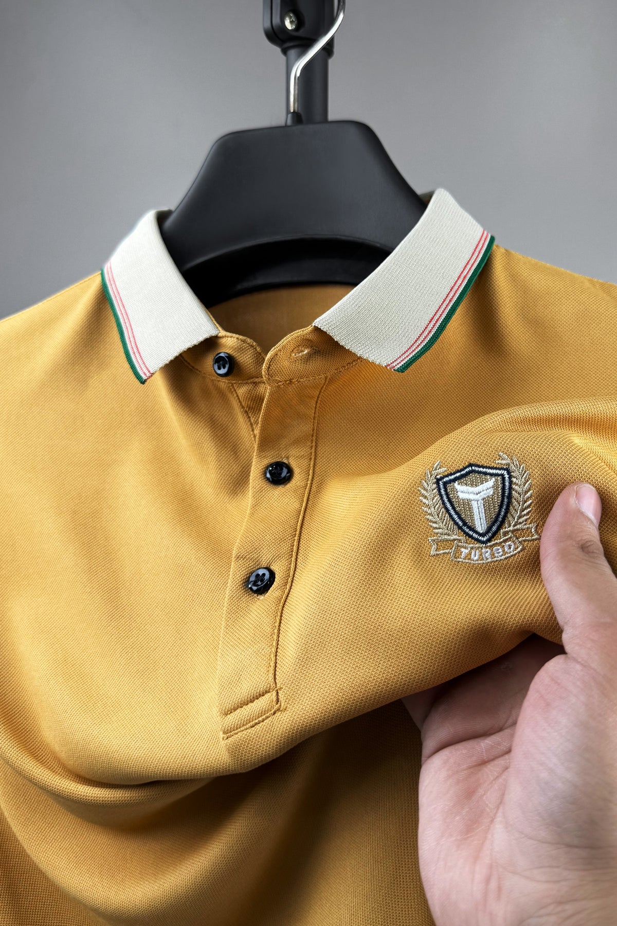 Turbo Summer Generic Men's Polo Shirt In Light Yellow