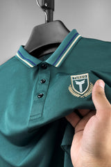 Turbo Embroidered Emblem Men's Polo Shirt In Green