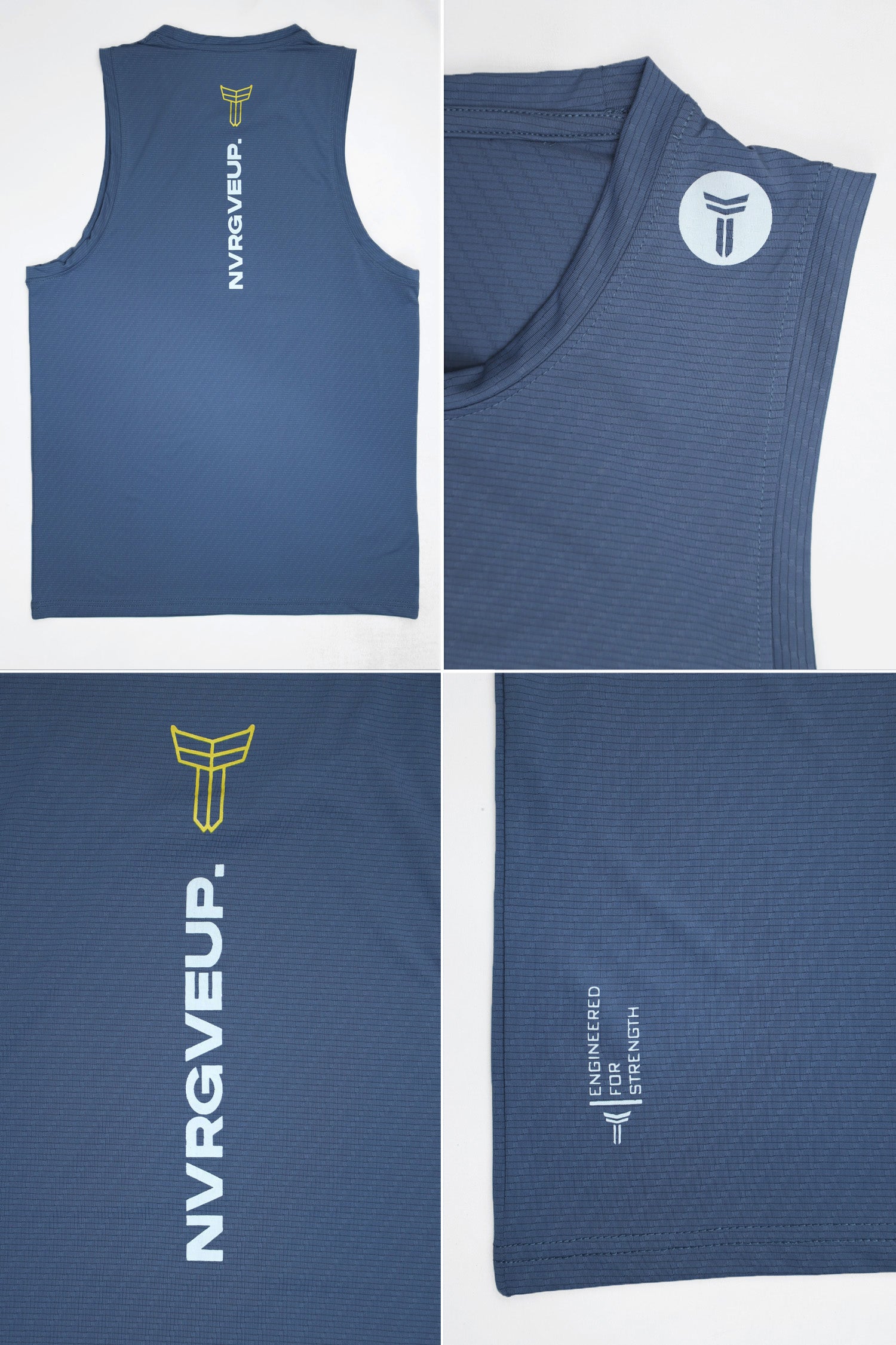 Never Give Up Turbo Anti-odor Sando In Slate Blue