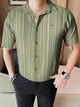 Turbo Spring Edit Textured Casual Shirt In Green