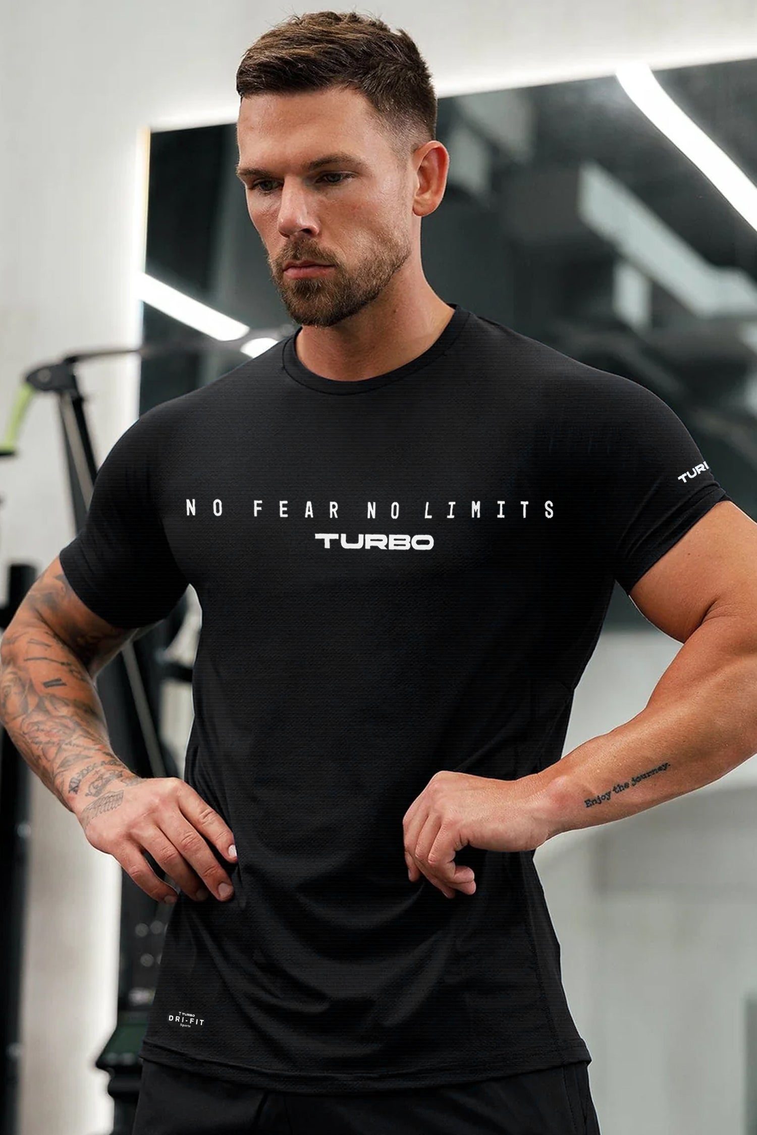 Turbo Motivational Quote ClimaCool Dry-Fit Tee
