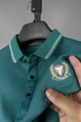 Turbo Classic Iconic Embroidered Men's Polo Shirt In Green