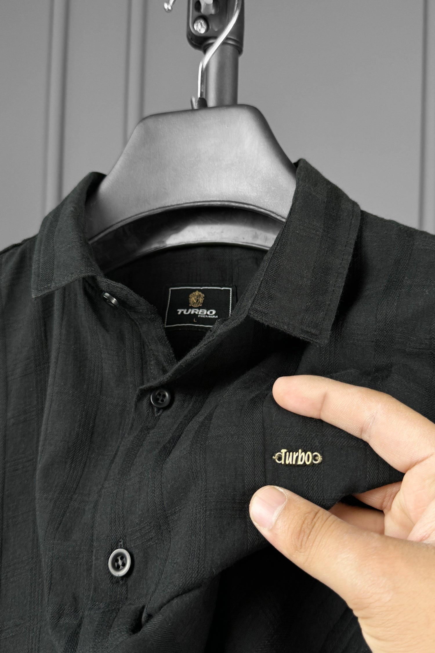 Turbo ShowOff Self Pattern Casual Shirt