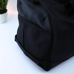 Nke Front  Logo Travel Bag In Camo Black & White