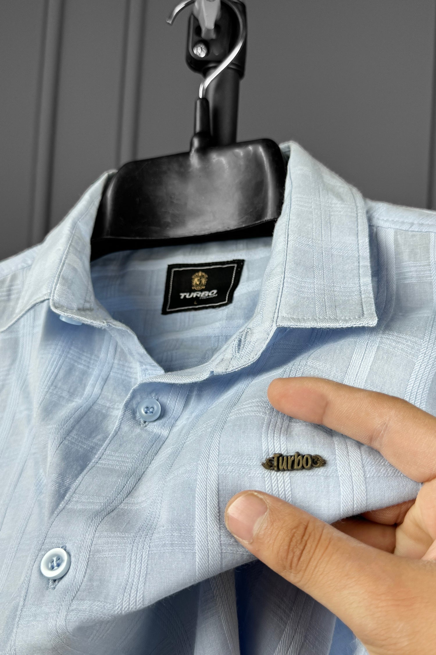 Turbo ShowOff Self Pattern Casual Shirt