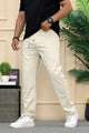 Tmmy Relax-Fit Imported Slim-Fit Trouser In Beige