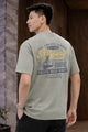 Turbo "Endless Summer" Typography Oversize Tee In Beige