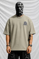 Turbo Bold Culture Men's Oversize Tee In Beige
