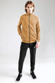 Jrdn Jumpman Signature Slogan Zipper Tracksuit In Black&Camel