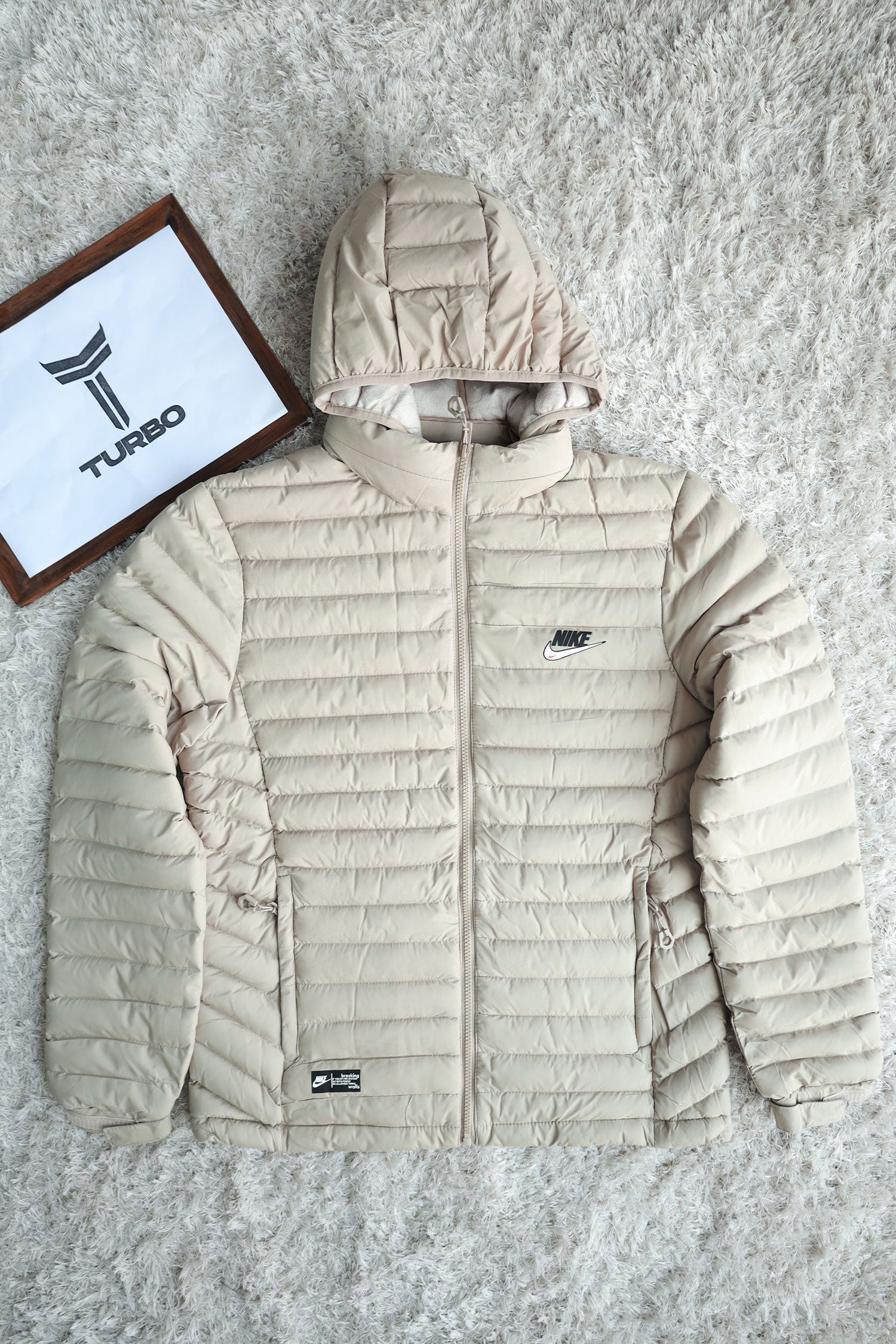 Nke Hooded Imported Puffer Jacket