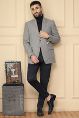 Wool Rich Worsted Tweed Mens Casual Blazer