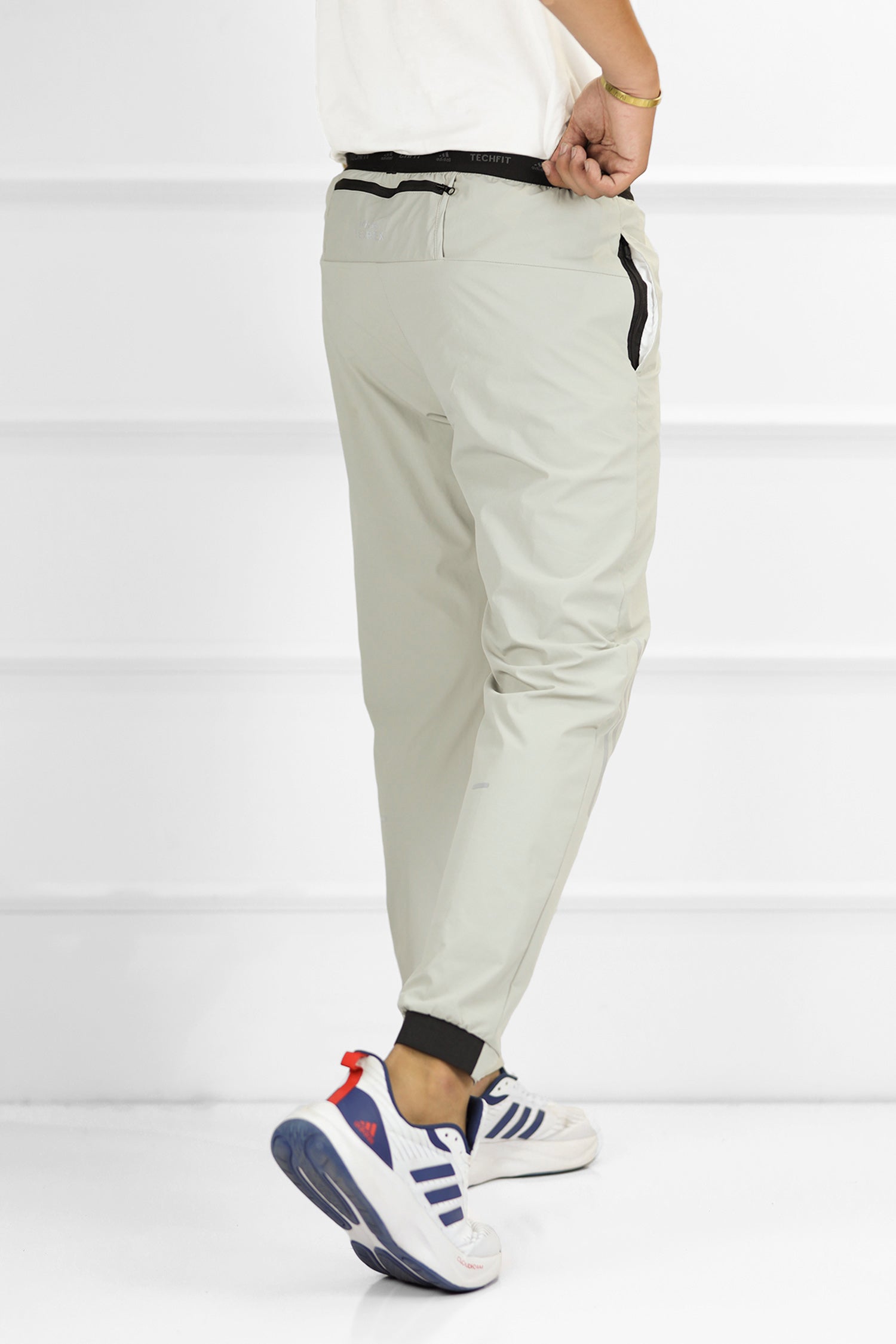 Adds Alpha Strength Micro Premium Sportswear Trouser In Beige