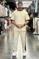 Essen Minimal Flow Men's Tracksuit In Beige