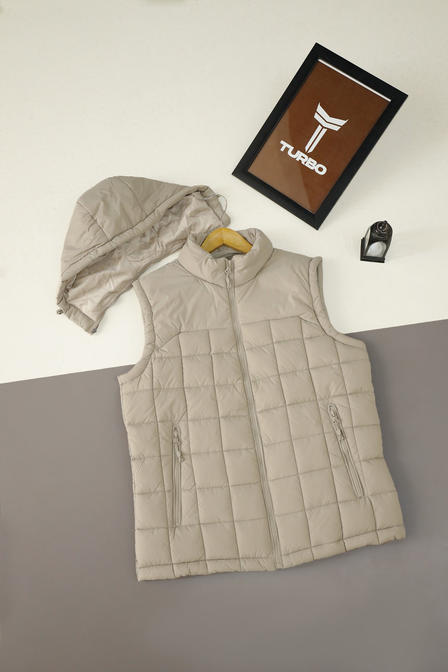 Boa Reversible Vest Detachable Hood Imported Men's Gilet