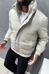 Sherpaa Inside Collar Quilted Padded Imported Puffer Jacket